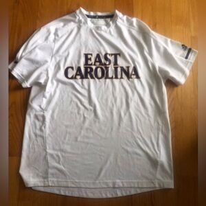 Adidas white East Carolina shirt
